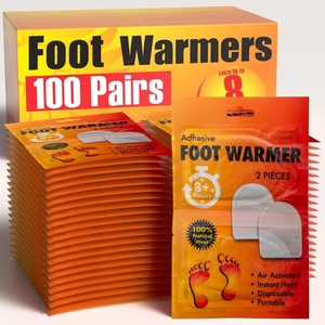 image:image100 Pack Bulk Hand Warmers Bulk Foot Warmers Bulk Body Warmers for 810 Hours of Natural HeatFoot Warmers