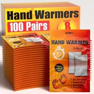image:image100 Pack Bulk Hand Warmers Bulk Foot Warmers Bulk Body Warmers for 810 Hours of Natural HeatHand Warmers