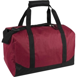 image:image30 Liter 17 Inch Canvas Duffle Bags for Men and Women  Travel Weekender Overnight CarryOn Shoulder Duffel Tote Bags GreyRed
