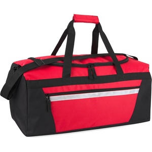 image:image40 Liter 22 Inch Reflective Duffle Bag with Shoulder Strap for Men Women TravelRed