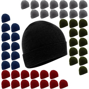 image:image50 Pack of Bulk Wholesale Adult One Size Men and Womens Stretch Knit Beanie Skull Hats for Fall Winter Snow Wind amp RainAssorted Colors Pack