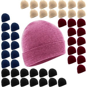 image:image50 Pack of Bulk Wholesale Adult One Size Men and Womens Stretch Knit Beanie Skull Hats for Fall Winter Snow Wind amp RainPastel Colors Pack