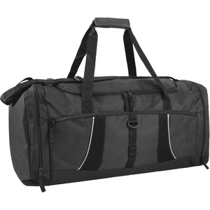 image:imageExtra Large 26 Inch 79 Liter Duffel Bag 48 Inch Long Shoulder Strap Reflective Piping for Travel Gym Sports Track Field Men Women in Navy BlueBlack