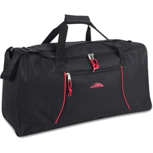 image:imageLightweight Canvas Duffle Bags for Men amp Women For Traveling the Gym and as Sports Equipment BagOrganizerBlack 1