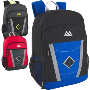 image:imageSummit Ridge 24 Pack Bulk Reflective Backpacks with Pockets 17 Backpacks for Homeless Adults Nonprofit Male Colors PackMale Colors Pack