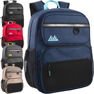 image:imageSummit Ridge 24 Pack Reflective Multipocket 17 Inch Backpacks Padded Shoulder Straps for Travel Commute24 Pack Classic Assorted Colors