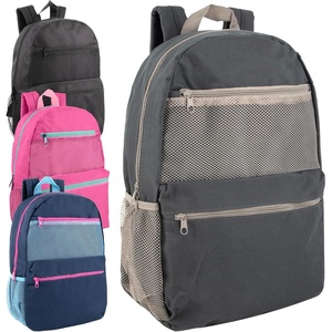 image:imageTrail maker 17 Inch Backpacks 24 Pack Multi Mesh Pocket with Adjustable Shoulder Straps for Travel Commute24 Pack Assorted Colors