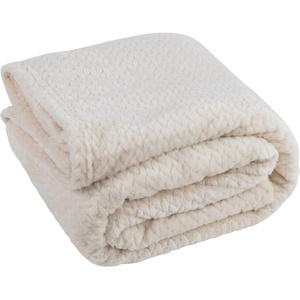 image:imageWaffle Knit Textured Throw Blanket Soft for Couch Sofa Twin Bed Kids Adults 50 x 60 Chenille Knit Blanket Boho Throw Blanket for Home Decor 250 GSM Navy BlueCreamy White