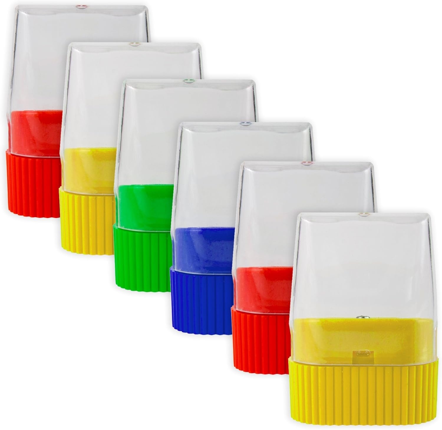 image:image25 Pack Handheld Manual Pencil Sharpeners in Bulk Plastic Pencil Sharpeners for School Kids Teachers  Use for Colored Pencils 2 Pencils Crafts Art Classrooms Camp100 Sharpeners Pack