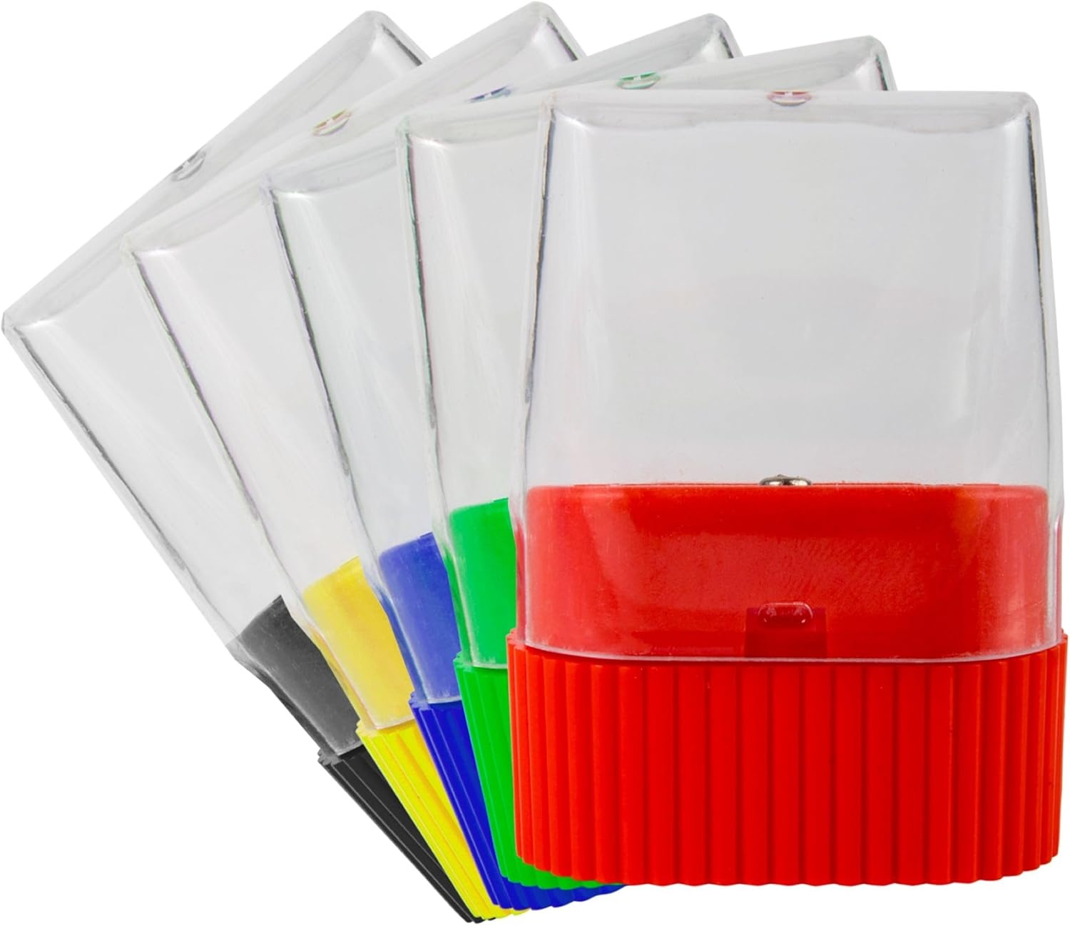 image:image25 Pack Handheld Manual Pencil Sharpeners in Bulk Plastic Pencil Sharpeners for School Kids Teachers  Use for Colored Pencils 2 Pencils Crafts Art Classrooms Camp25 Sharpeners Pack