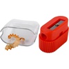 image:image25 Pack Handheld Manual Pencil Sharpeners in Bulk Plastic Pencil Sharpeners for School Kids Teachers  Use for Colored Pencils 2 Pencils Crafts Art Classrooms Camp25 Sharpeners Pack
