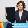 image:imageBulk Colorful Paper Folders with Pockets Heavy Duty Wholesale Pocket Folders for 3 Ring Binder 50 Folders in 6 Colors50 Folders in 6 Colors