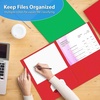 image:imageBulk Colorful Paper Folders with Pockets Heavy Duty Wholesale Pocket Folders for 3 Ring Binder 50 Folders in 6 Colors50 Folders in 6 Colors