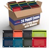 image:imageTrail maker 25 Pack Clear Pencil Pouch for 3 Ring Binder Bulk Pencil Pouch Bags for Binder with See Through Window and Zipper  Pencil Pouches for Office Budgets
