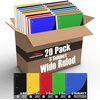 image:imageTrail maker Bulk Notebooks 20 Pack  3 Subject Notebook Wide Ruled Bulk 3 Subject Spiral Notebooks for Kids School Notes Students Work