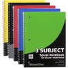 image:imageTrail maker Bulk Notebooks 20 Pack  3 Subject Notebook Wide Ruled Bulk 3 Subject Spiral Notebooks for Kids School Notes Students Work