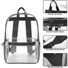 image:imageTrail maker Clear Backpack Heavy Duty with Padded Straps Side Pockets for Kids Boys Girls School Stadium Approved EventsBlack
