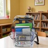 image:imageTrail maker Clear Backpack Heavy Duty with Padded Straps Side Pockets for Kids Boys Girls School Stadium Approved EventsBlack