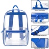 image:imageTrail maker Clear Backpack Heavy Duty with Padded Straps Side Pockets for Kids Boys Girls School Stadium Approved EventsBlue