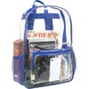 image:imageTrail maker Clear Backpack Heavy Duty with Padded Straps Side Pockets for Kids Boys Girls School Stadium Approved EventsBlue