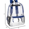 image:imageTrail maker Clear Backpack Heavy Duty with Padded Straps Side Pockets for Kids Boys Girls School Stadium Approved EventsBlue