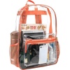 image:imageTrail maker Clear Backpack Heavy Duty with Padded Straps Side Pockets for Kids Boys Girls School Stadium Approved EventsCoral