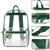 image:imageTrail maker Clear Backpack Heavy Duty with Padded Straps Side Pockets for Kids Boys Girls School Stadium Approved EventsGreen