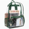 image:imageTrail maker Clear Backpack Heavy Duty with Padded Straps Side Pockets for Kids Boys Girls School Stadium Approved EventsGreen