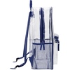 image:imageTrail maker Clear Backpack Heavy Duty with Padded Straps Side Pockets for Kids Boys Girls School Stadium Approved EventsNavy