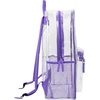 image:imageTrail maker Clear Backpack Heavy Duty with Padded Straps Side Pockets for Kids Boys Girls School Stadium Approved EventsPurple