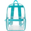 image:imageTrail maker Clear Backpack Heavy Duty with Padded Straps Side Pockets for Kids Boys Girls School Stadium Approved EventsTurquoise