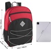 image:imageTrail maker Kids Backpacks with School Supplies for Boys Girls  20 Piece Back to School Supplies Set with 17 Bungee Backpack Red amp BlackRed  Black
