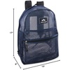 image:imageTransparent Mesh Backpacks for School Kids Beach Travel  Mesh See Through Backpack with Padded Straps LargeBlue