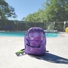 image:imageTransparent Mesh Backpacks for School Kids Beach Travel  Mesh See Through Backpack with Padded Straps LargeLavender