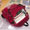 image:imageTransparent Mesh Backpacks for School Kids Beach Travel  Mesh See Through Backpack with Padded Straps LargeRed