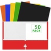 image:imageBulk Colorful Paper Folders with Pockets Heavy Duty Wholesale Pocket Folders for 3 Ring Binder 50 Folders in 6 Colors50 Folders in 6 Colors