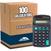 image:imageTrail Maker 100 Pack Bulk Solar Calculators for Students amp Kids Basic 4 Function Pocket Math Calculators for Elementary Middle amp High School Classroom Supplies Black