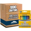 image:imageTrail maker 12 Pack Bright Wax Coloring Crayons in Bulk Wholesale Packaging  10 Per Box 120 Crayons totalMulticolour 100 Pack