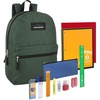 image:imageTrail maker Backpack with School Supplies for Kids  20 Piece Back to School Supplies with 17 Backpack BlackGreen Pack