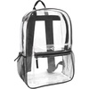 image:imageTrail maker Clear Backpack Heavy Duty with Padded Straps Side Pockets for Kids Boys Girls School Stadium Approved EventsBlack