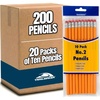 image:imageTrail maker Wood Cased 2 HB Pencils  500 Unsharpened Yellow Pencils in Bulk for School Office 100 5Packs200 Pencils