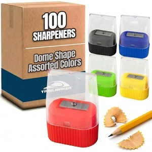 image:image25 Pack Handheld Manual Pencil Sharpeners in Bulk Plastic Pencil Sharpeners for School Kids Teachers  Use for Colored Pencils 2 Pencils Crafts Art Classrooms Camp100 Sharpeners Pack