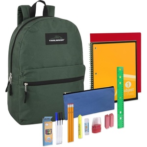 image:imageTrail maker Backpack with School Supplies for Kids  20 Piece Back to School Supplies with 17 Backpack BlackGreen Pack