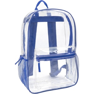 image:imageTrail maker Clear Backpack Heavy Duty with Padded Straps Side Pockets for Kids Boys Girls School Stadium Approved EventsBlue