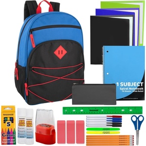 image:imageTrail maker Kids Backpacks with School Supplies for Boys Girls  20 Piece Back to School Supplies Set with 17 Bungee Backpack Red amp BlackBlue  Black