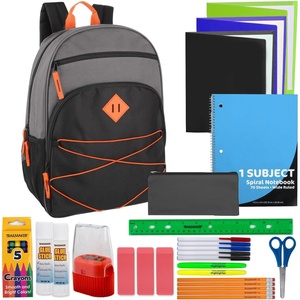 image:imageTrail maker Kids Backpacks with School Supplies for Boys Girls  20 Piece Back to School Supplies Set with 17 Bungee Backpack Red amp BlackGrey  Black