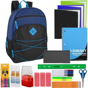 image:imageTrail maker Kids Backpacks with School Supplies for Boys Girls  20 Piece Back to School Supplies Set with 17 Bungee Backpack Red amp BlackNavy  Black