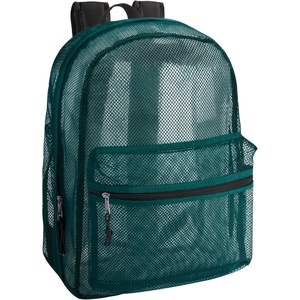 image:imageTransparent Mesh Backpacks for School Kids Beach Travel  Mesh See Through Backpack with Padded Straps LargeGreen