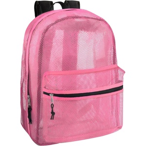 image:imageTransparent Mesh Backpacks for School Kids Beach Travel  Mesh See Through Backpack with Padded Straps LargePink