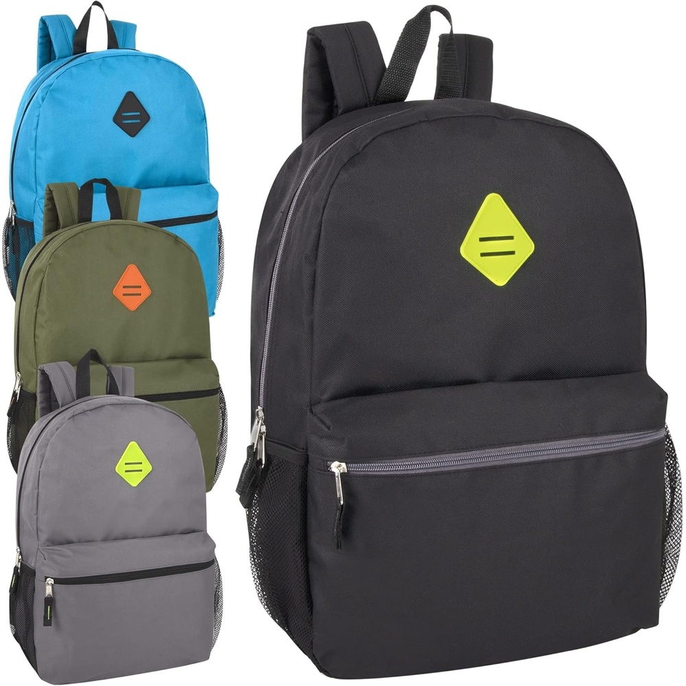 image:imageTrail maker 24 Pack Wholesale 19 Inch Backpacks in Bulk for Kids School for Adults for Nonprofit Color Pack 2Color Pack 1